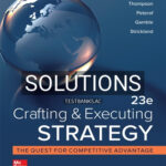 Solutions for Crafting and Executing Strategy Concepts 23rd Edition by Thompson