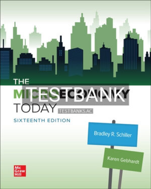 Test Bank for Micro Economy Today 16th Edition by Schiller