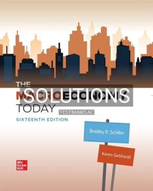 Solutions for Macro Economy Today 16th Edition by Schiller