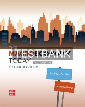 Test Bank for Macro Economy Today 16th Edition by Schiller