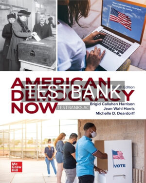Test Bank for American Democracy Now 8th Edition by Harrison