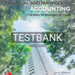 Test Bank for Financial & Managerial Accounting 20th Edition by Williams