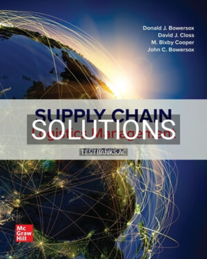 Solutions for Supply Chain Logistics Management 6th Edition by Bowersox
