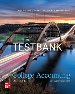 Test Bank for College Accounting 17th Edition by Price