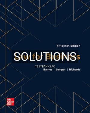 Solutions for Law for Business 15th Edition by Barnes