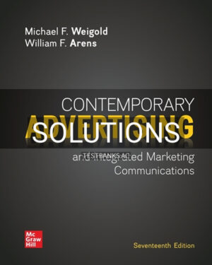 Solutions for Contemporary Advertising 17th Edition by Weigold