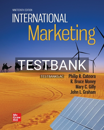 9781266148637-TEST-BANK Test Bank for International Marketing 19th Edition by Cateora