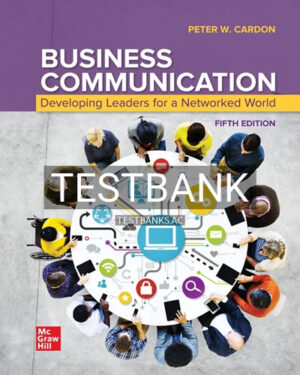 Test Bank for Business Communication 5th Edition by Cardon