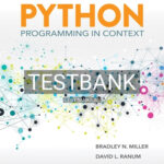 Test Bank for Python Programming in Context 3rd Edition by Miller