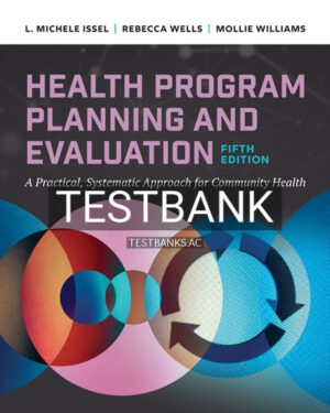 Test Bank for Health Program Planning and Evaluation 5th Edition by Issel