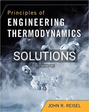 Solutions for Principles of Engineering Thermodynamics 1st Edition by Reisel