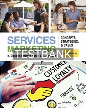 Test Bank for Services Marketing Concepts Strategies and Cases 5th Edition by Hoffman