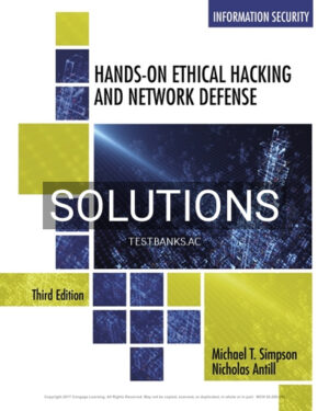 Solutions for Hands-On Ethical Hacking and Network Defense 3rd Edition by Simpson