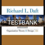 Test Bank for Organization Theory and Design 12th Edition by Daft