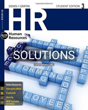 Solutions for HR 3 3rd Edition by DeNisi