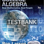 Test Bank for College Algebra Real Mathematics Real People 7th Edition by Larson