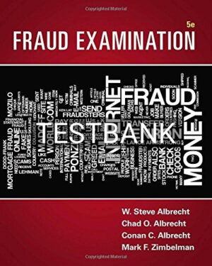 Test Bank for Fraud Examination 5th Edition by Albrecht
