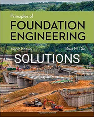 Solutions for Principles of Foundation Engineering 8th Edition by Das