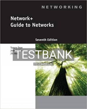 Test Bank for Network+ Guide to Networks 7th Edition by West