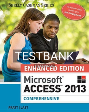 Test Bank for Enhanced Microsoft Access 2013 Comprehensive 1st Edition by Pratt