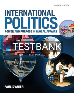 Test Bank for International Politics 4th Edition by DAnieri