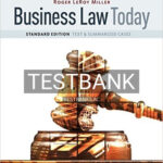 Test Bank for Business Law Today Standard Text and Summarized Cases 11th Edition by Miller