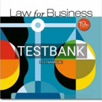 Test Bank for Cengage Advantage Books Law for Business 19th Edition by Ashcroft