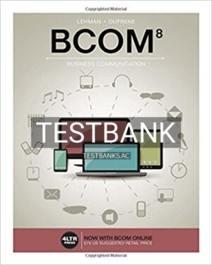 Test Bank for BCOM 8th Edition by Lehman