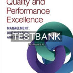 Test Bank for Quality and Performance Excellence 8th Edition by Evans