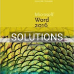 Solutions for New Perspectives Microsoft Office 365 and Word 2016 Introductory 1st Edition by Shaffer