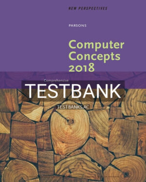 Test Bank for New Perspectives on Computer Concepts 2018 Comprehensive 20th Edition by Parsons