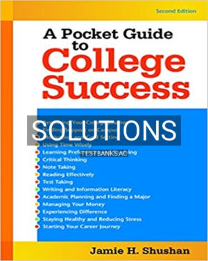 Solutions for Pocket Guide to College Success 2nd Edition by Shushan