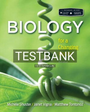 Test Bank for Scientific American Biology for a Changing World 3rd Edition by Shuster