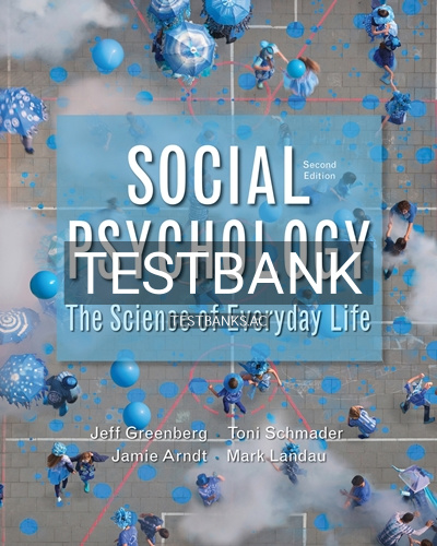 9781319060329-TEST-BANK Test Bank for Social Psychology 2nd Edition by Greenberg