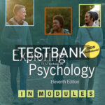 Test Bank for Exploring Psychology in Modules 11th Edition by Myers