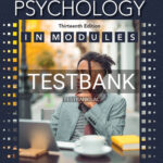 Test Bank for Psychology in Modules 13th Edition by Myers