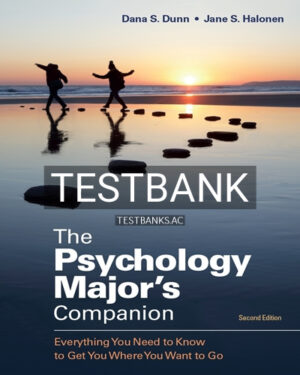 Test Bank for Psychology Major's Companion Everything You Need to Know to Get You Where You Want to Go 1st Edition by Dunn