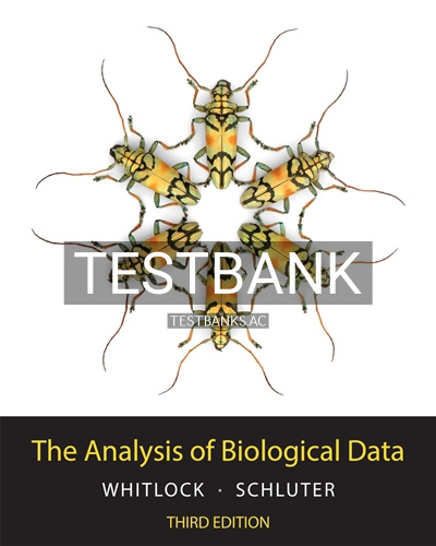 9781319226237-TEST-BANK Test Bank for Analysis of Biological Data 3rd Edition by Whitlock