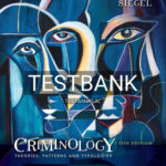 Test Bank for Criminology Theories Patterns and Typologies 13th Edition by Siegel