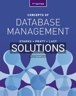 Solutions for Concepts of Database Management 9th Edition by Starks