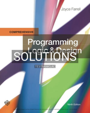 Solutions for Programming Logic & Design Comprehensive 9th Edition by Farrell