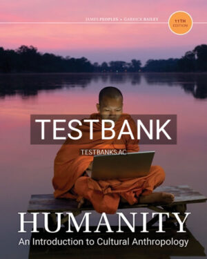 Test Bank for Humanity An Introduction to Cultural Anthropology 11th Edition by Peoples