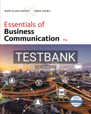 Test Bank for Essentials of Business Communication 11th Edition by Guffey