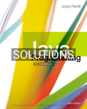 Solutions for Java Programming 9th Edition by Farrell