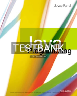 Test Bank for Java Programming 9th Edition by Farrell