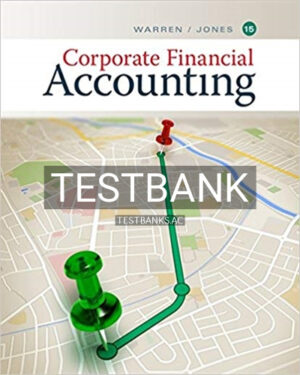 Test Bank for Corporate Financial Accounting 15th Edition by Warren