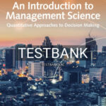 Test Bank for Introduction to Management Science Quantitative Approach 15th Edition by Anderson