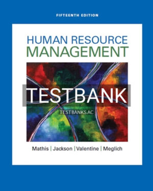 Test Bank for Human Resource Management 15th Edition by Mathis