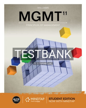 Test Bank for MGMT 11th Edition by Williams