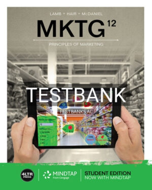 Test Bank for MKTG 12th Edition by Lamb
